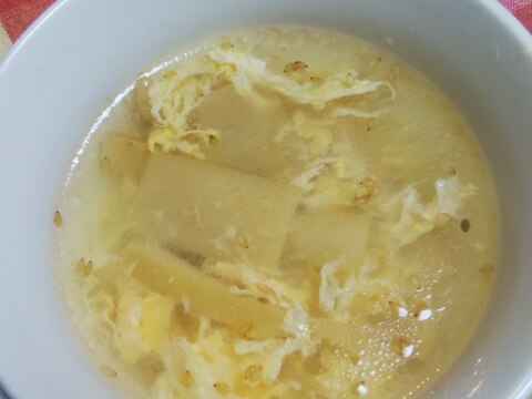 こりこり☆メンマの卵スープ